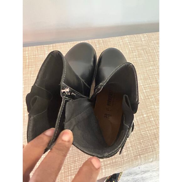 Birkenstock Stowe Black Leather Moto Boots –Women’s 7 / EU 38 – Made in Portugal - Picture 5 of 7